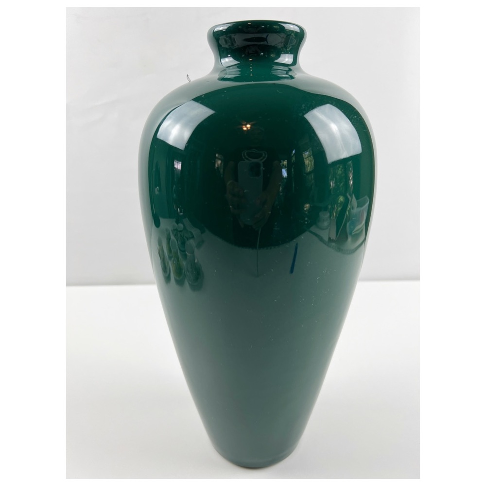 Royal Haegar Vintage Vase Large Green 13" Tall Glossy